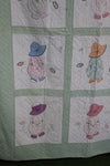 Vintage 1950's Sunbonnet Sue Quilt