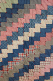 Vintage 1940's Folk Art Patchwork Quilt