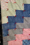 Vintage 1940's Folk Art Patchwork Quilt