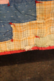 Vintage 1940's Folk Art Patchwork Quilt