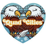 Unforgiven Quad Cities Bald Eagle Sticker