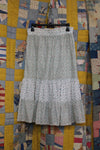 Vintage 1970s Ditsy Floral Prairie Skirt