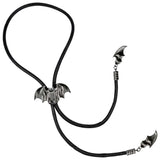 Kreepsville Bat Black Bolo Western Tie
