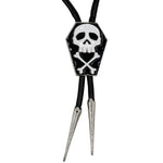Kreepsville Coffin Skull Bones Bolo Western Tie