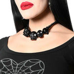 Kreepsville Skull Collection Necklace Black