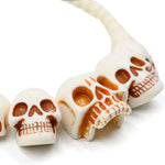 Kreepsville Skull Collection Necklace White