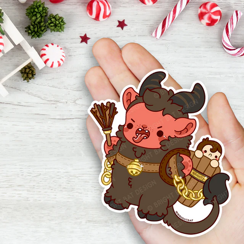 Bright Bat Designs Krampus Vinyl Sticker