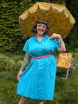 Vintage 60s Teal Volup Dress