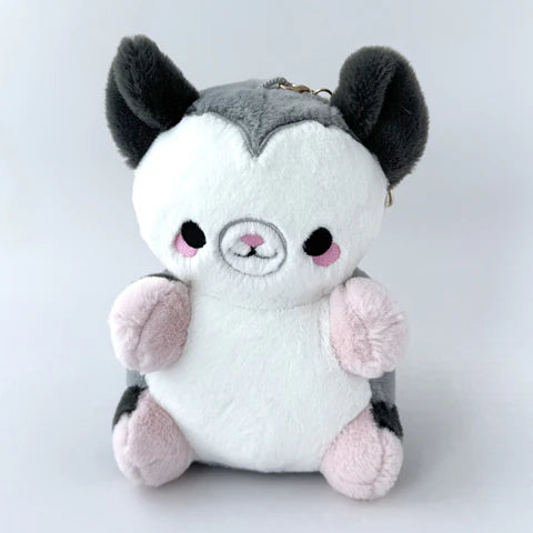 Bright Bat Design Opossum Nugget Keychain Plushie