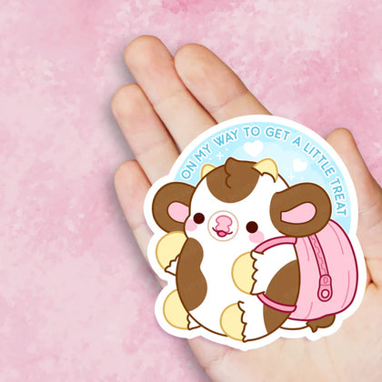 Bright Bat Design - On My Way Cow Nugget Vinyl Sticker