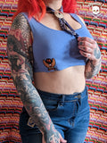 Vintage 90's Baby Blue Cropped Eagle Tank Top