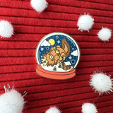 Bright Bat Design Snow Globe Lotl Blind Bag Enamel Pins