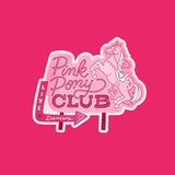 A Fink and Ink "Pink Pony Club" Vinyl Sticker