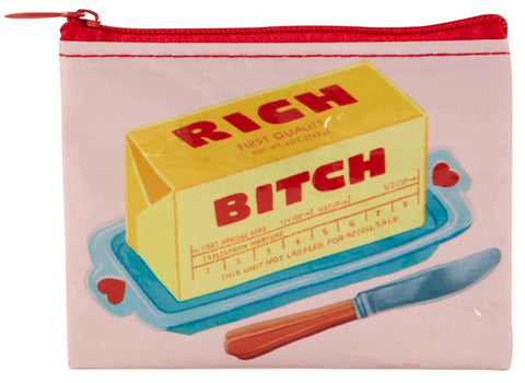 Blue Q "Rich Bitch" Coin Purse