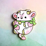 Bright Bat Shortcake the Strawberry Cow Nugget Enamel Pin