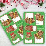 Holiday Reindeer Gift Tags Sheets (Pack of 2)