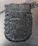 Vintage 20's Black and Iridescent Blue Beaded Bag