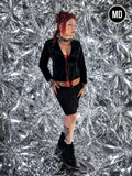 Gently Used Black Asymmetric Joseph Ribkoff Jacket