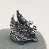 Mio Queen Stainless Steel Eagle Ring