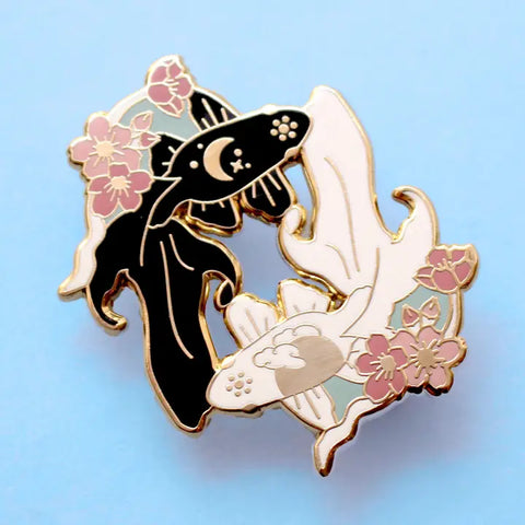 Glitter Punk Fish Enamel Pin