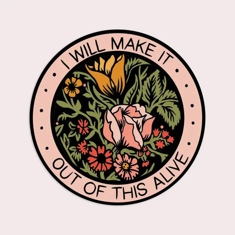 Stay Home Club Alive Sticker