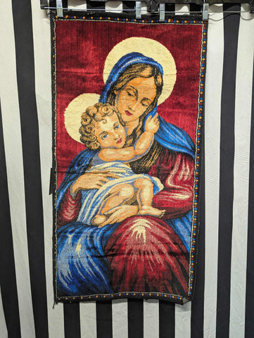 Vintage Mary and Baby Tapestry