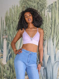 Leto Lilac Lacee Longline Bralette