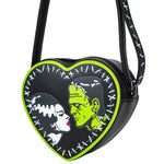 Rock Rebel Shop Bride of Frankenstein Stitch Heart Cross Body