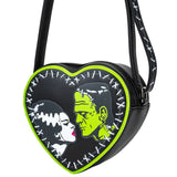 Rock Rebel Shop Bride of Frankenstein Stitch Heart Cross Body