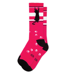 Gumball Poodle Pink Black Cat Scratching Gym Socks