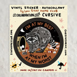 Stay Home Club At My Best Sticker