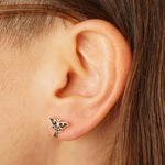 Nina Designs Bronze Luna Moth Post Earrings