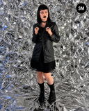 Vintage 1990s Black Leather Coat