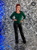Gently Used Collectif Kelly Green Leopard Cardigan