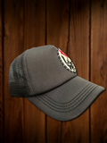 Reds Vintage Black Patch Hat - Michigan I love you