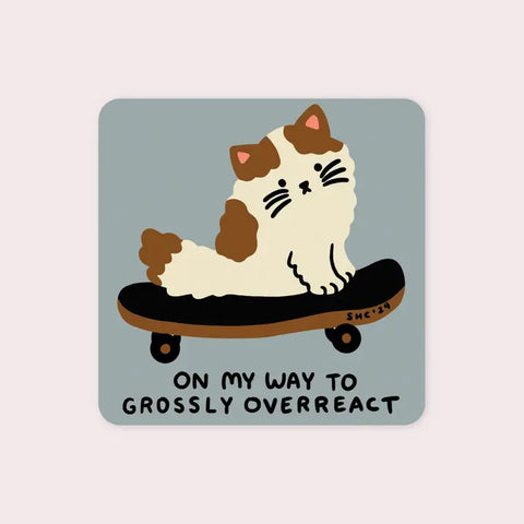 Stay Home Club Overreact Sticker