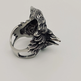 Mio Queena Death Messenger Double Crow Ring