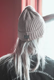 Lively Ghosts - Ghost White | Ghostie Embroidered & Reversible Knit Beanie