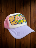 Reds Vintage Pink Patch Hat - Michigan