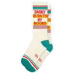 Gumball Poodle Easily Distracted by Boobs Gym Socks