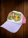Reds Vintage Pink Patch Hat - Michigan