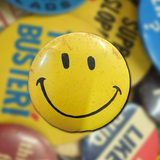 Vintage 1960/70 Yellow Smiley Face Button