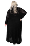 Foxblood Open Weave Cardigan Duster