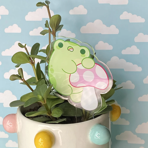 Bright Bat Design - Frog Nugget Planter Pals Garden Stake