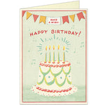 Cavallini & Co Happy Birthday Cake Greeting Card