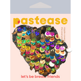 Pastease Multi Colored Sequin Heart Pasties