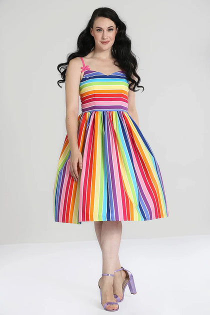 Hell Bunny Over The Rainbow Dress