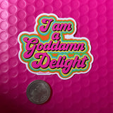 Jeff Lassiter Goddamn Delight Vinyl Sticker