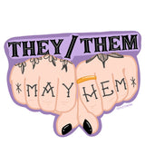 Outlet Orion They/Them Mayhem Vinyl Sticker