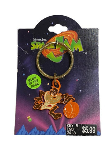 Vintage 1996 Warner Bros. Space Jam Taz Keychain